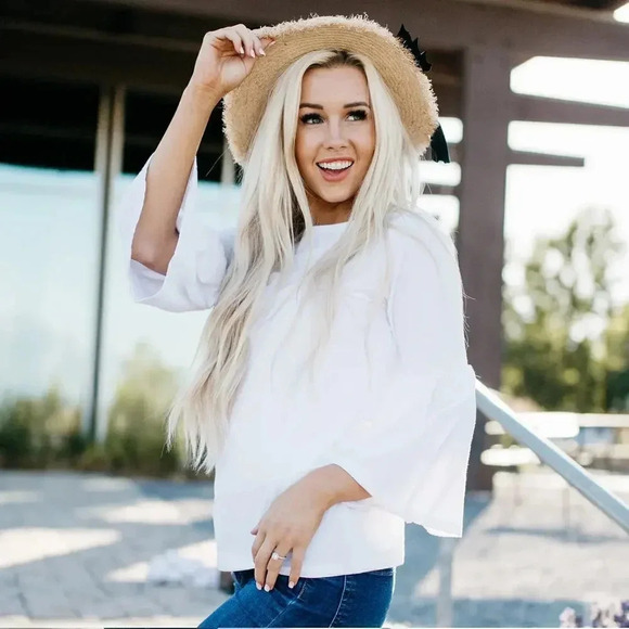 Sign Here The Jenny Top White Size XL - Picture 4 of 9